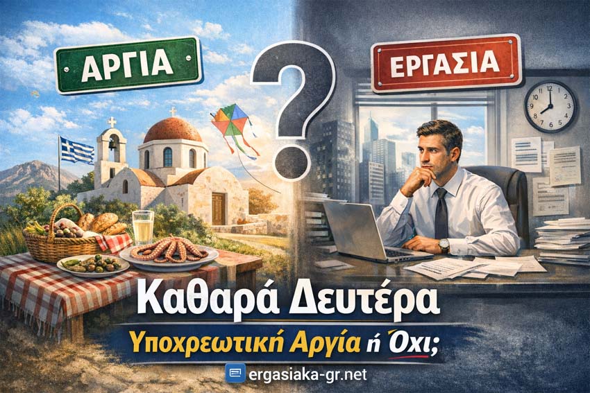 Καθαρά Δευτέρα 2026: Είναι υποχρεωτική αργία στον ιδιωτικό τομέα; Τι ισχύει για μισθούς & προσαύξηση 75%